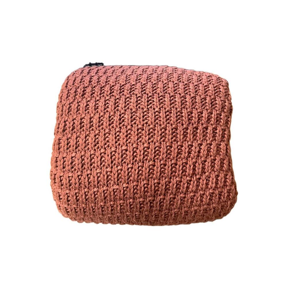 Home Reflections 60x70 Seed Stitch Knit Throw Cinnamon